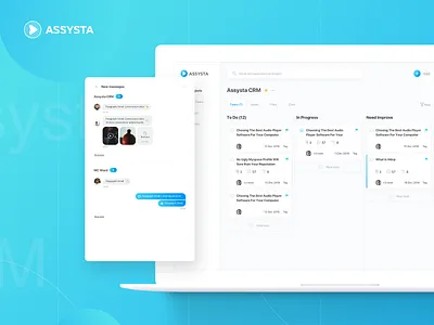 Assysta CRM admin dashboard admin design admin panel crm dashboard illustration interface interface design productdesign taks task management todo todo app ui user experience user flow user friendly user interface ux