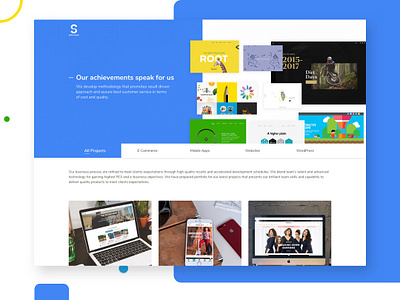Saffrontech Portfolio Page design landing page mywork portfolio portfolio page ui ux web page website website design