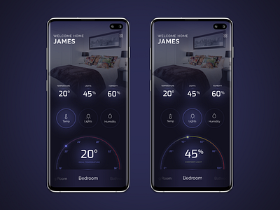 Smart Home App an exquisite beast android app app design dark ui mobile app smart home dashboard smarthome ui user interface design ux visual interface application