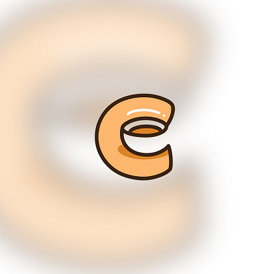 C And Cup Coffee Logo brand branding design graphic design illustration logo mascot vector