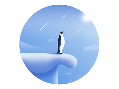 Penguin 向量 图标 插图