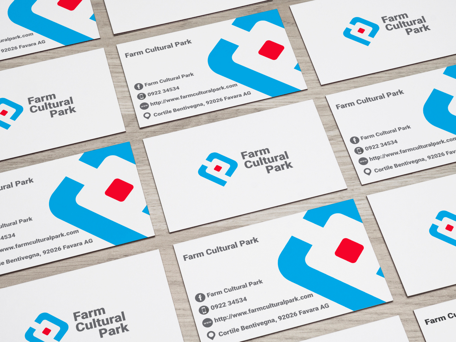 Example of Business Card Farm Cultural Park