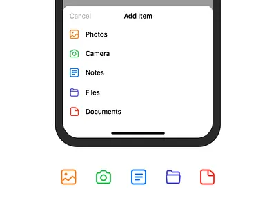 Drawer Icons app application bottom sheet design figma icon icons ios mobile ui ui. ux