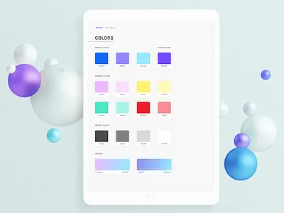 Styleguide 'Teamfocus' colors styleguide ui ui kit ux ui design