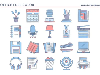 Free 20 Office Vector Icons free freebie graphics icons office typography vector