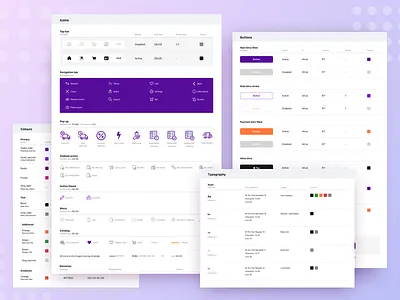 App UI kit app design kit minimal shopping simple system typography ui ux vector