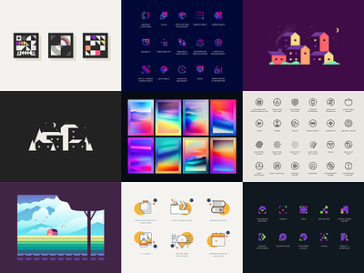 Top 9 Shots of 2022 2022 9 abstract agrib best 9 colorful freelance designer geometric gradient gradients icon design iconography illustration illustrator landscape negative space shots top top 9 shots top shots