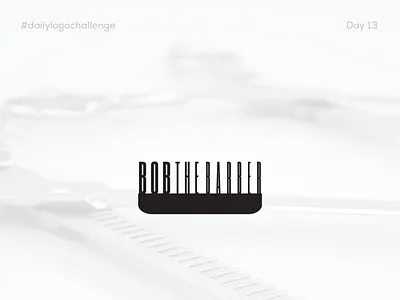 Dailychallenge Insta Shots Pt2 03 barber barber logo barbershop branding comb dailylogochallenge design logo mirasa mirasadesign typography vector