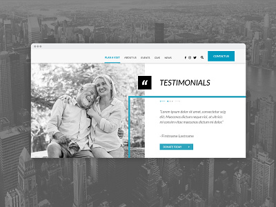 Website design concept corporate design module non profit non profit non profit organization profit ui ux web website
