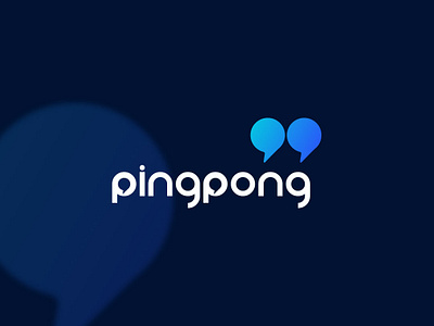 Pingpong Chat App Logo art branding design graphic designer identity identity branding identity design illustration logo logo a day logo design logo design branding logo inspiration logotype typography ui ux vector