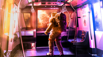 The Universe Traveller art art direction design flat graphic design illustration photo photoshop vector