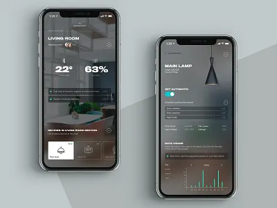 Smart Home Automation App app design interface ios ui ux