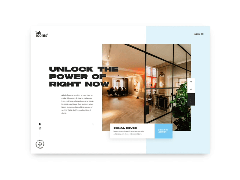 Landing page concept | Menu animation design digital invision invision studio landing menu animation menu design ui ux ui design ui ux design website
