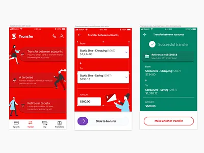 Bank transfer banking banking app mobile