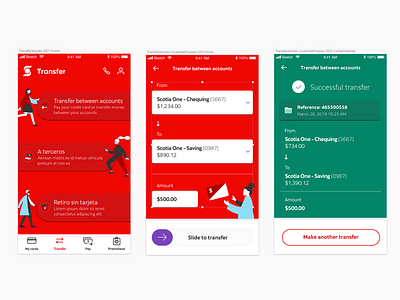 Bank transfer banking banking app mobile