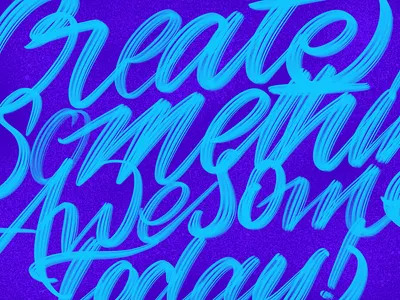 Blues / iPad Pro apple pencil brush brushpen calligraphy ipad pro lettering procreate