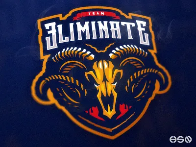 RAM / RAM SKULL MASCOT LOGO bold branding design esports game gaming gaming logo illustration logo logodesign mascot sports sportslogo strong team logo twitch typography