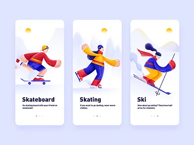 Go exercise this weekend！ ui 插图 设计