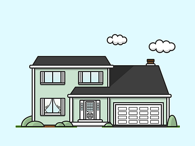 (22/100) My Only Home 100 day challenge architechture design family flat home house house design illustration life minimal neighborhood vector