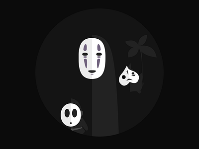 (21/100) Masks 100 day challenge anime design flat forest illustration kokori legend of zelda mario masks minimal miyazaki nintendo no face shy guy spirits spirt vector videogames zelda