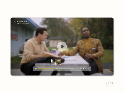 UI 057 057 57 app button daily 100 daily 100 challenge daily challenge dailyui design icon ui uidesign video video app video player