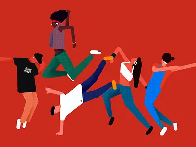 Hip hop dance boy dance drawing hip hop illustration man
