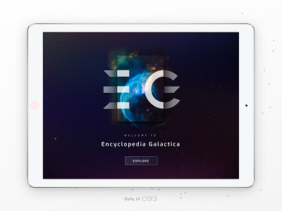 DailyUI #093 093 dailyui figma space splash page splash screen splashpage ui