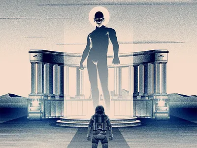 Millennium art astronaut design illustration scifi vector vectorart