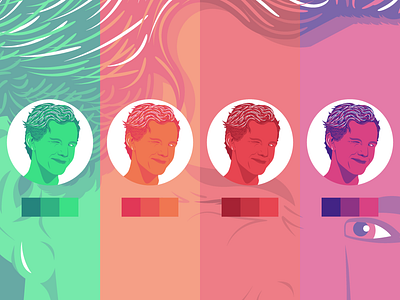 Profile Colorthemes 2d adobe illustrator adobeillustator amateur color design flat flat design illustration illustrator illustrator art illustrator cc portrait portrait art portrait challenge portrait design profile design self portrait vector