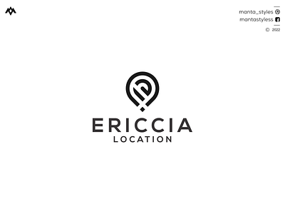 ERICCIA LOCATION app branding ce logo design ec logo icon illustration letter logo minimal ui vector