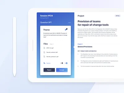 Digital committee for iPad App app apple application design flat interface ipad table ui