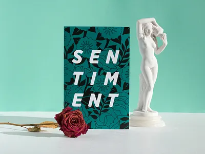 Sentiment Zine book booklet design drawing illustration print typography zine