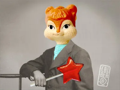 chipmunk chipmunk collage composition concept design illustration imaginative lollypop photo