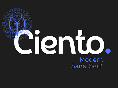 Ciento Sans Typeface branding display letter logo sans serif texture type typeface typography