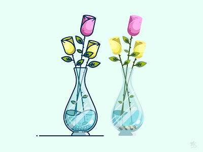 Tulip art colors crystal cute decorated design flower garden green icon illustration illustration art illustrator cc stick figure sticker sticker art stroke tulip tulip art vector