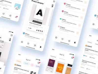 Read App app blue clean app design color design illustration physical social typography vector
