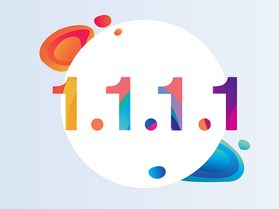 1.1.1.1 Lava Blobs 1 blobs dns dot lava lavalamp one rainbow warp