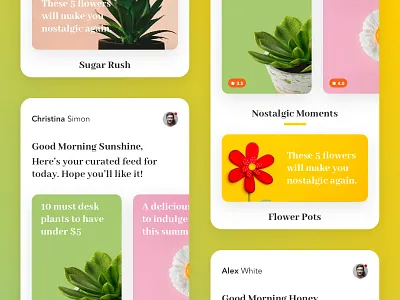 Random UI blog cards design flat minimal minimalistic random ui ux ui