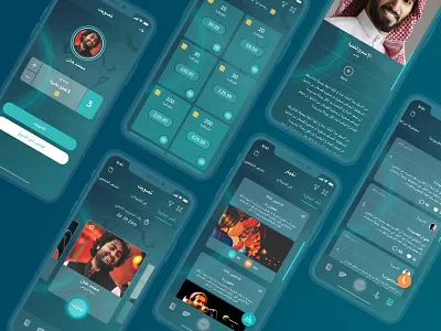 Mobile poetry talent show app | various screens chatroom community in app purchase interface design mobile app poetry mobile application ui ux ux strategy