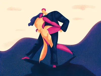 Argentine Tango | Dancing Moves Series adobe argentine artist branding bulgarian commision art dance moves dancing design digital art digital art direction digital drawing graphic design illustration illustration art illustrator inspiration landing page illustration tango web design