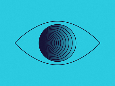 Tunnel Vision blue eye eye carumba eye con eyeball gradient lines simple tunnel vision