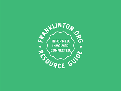 Informed. Involved. Connected. badge badge design badge logo brand branding design graphic icon logo mark mark icon symbol seal typography vector