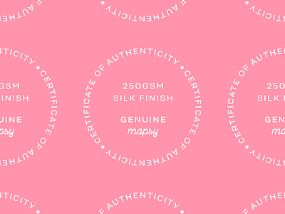 Mapsy Authenticity Stamp authenticity certificate certificate design city city prints location map design maps paper poster print stamp