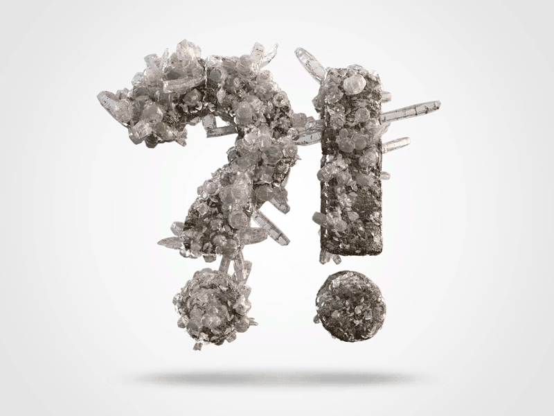 Google Science Fair Colemanite 3d animation c4d cinema 4d crystal fair gif google render rocks science type