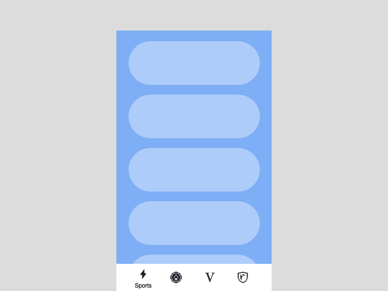 Bottom navigation with 2nd level app color design mobile animation navigation bar ui ux