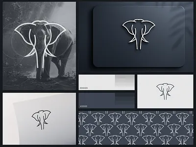 Elephun Logo animals awesome branding clean corporate branding design elephant golden ratio graphic design grid illustration line logo logodesign minimal modern simple vector