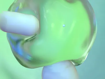 asteroids can hurt you 3d c4d cinema 4d design illustration iridescent texture