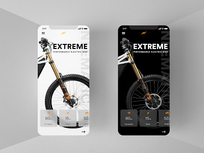 Electronic Bike App Design Concept bike clean concept creative cycle design dribbble ios lightdark neematic shot theme ui ui ux ui ux design ui design ui design ux design uikits usable user centered