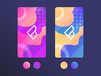 Random blue branding circle colors design flat gradient icon illustration illustrator logo purple style ui ux vector web yellow