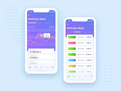 Get paid or send invoice from anywhere | Mobile App app branding design inspiration interaction ios typography ui ux